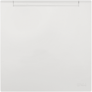 90654_TGE: Kryt zásuvky, sklopný, IP44, ľadová