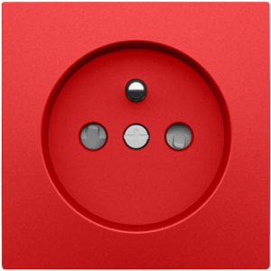 90652_TVM: Kryt zásuvky, červená