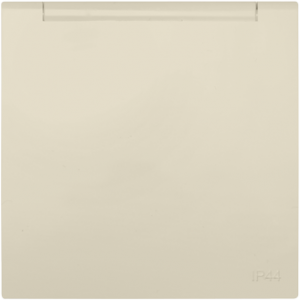 90634_TMF: Kryt zásuvky Schuko, sklopný, IP44, slon.kosť