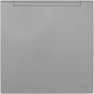 90634_TAL: Kryt zásuvky Schuko, sklopný, IP44, hliníková