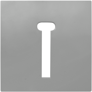 90718_TAL: Kryt telefónnej zásuvky T8, hliníková