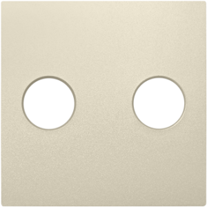 90713_TMF: Kryt audio zás. so skr.svorkou, slon.kosť