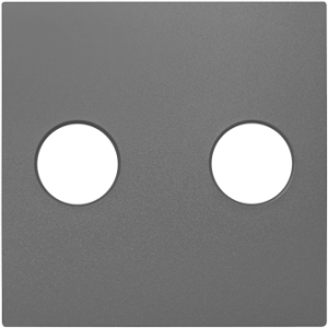 90713_TIS: Kryt audio zás. so skrut.svorkou, šedá