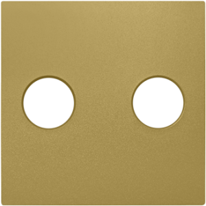 90713_TDU: Kryt audio zás. so skrut.svorkou, zlatá