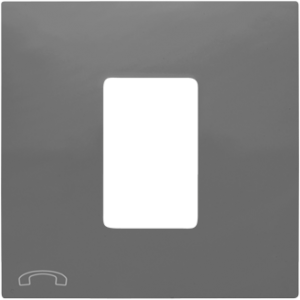 90712_TIS: Kryt telefónnej zásuvky, šedá