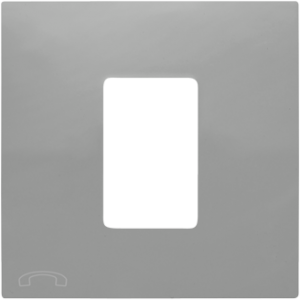 90712_TAL: Kryt telefónnej zásuvky, hliníková