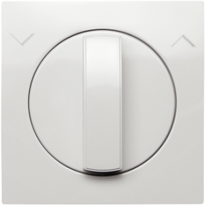 90761_TGE: Kryt otočného prepínača - UP-DOWN, ľadová