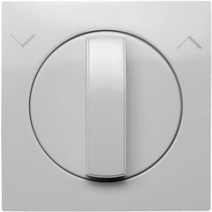 90761_TBR: Kryt otočného prepínača - UP-DOWN, biela