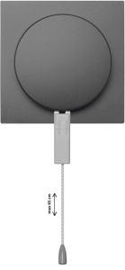 90741_TIS: Kryt ťahového spínača, šedá