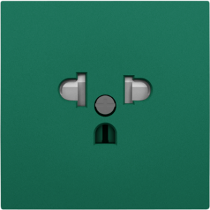 90842_TVD: Kryt zásuvky EURO-USA, bezpečnostný, zelená