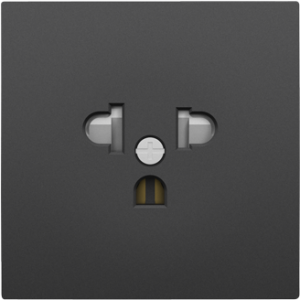 90842_TPM: Kryt zásuvky EURO-USA, bezpečnostný, čierna