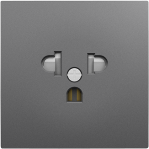 90842_TIS: Kryt zásuvky EURO-USA, bezpečnostný, šedá