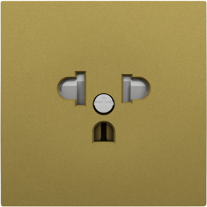 90842_TDU: Kryt zásuvky EURO-USA, bezpečnostný, zlatá