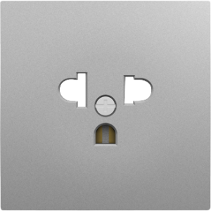 90841_TAL: Kryt zásuvky EURO-USA, hliníková