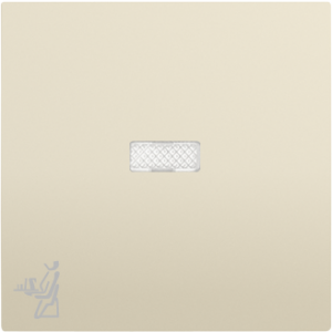 90796_TMF: Kryt tlačidla, symbol OBSLUHA, orientačná LED, slon.kosť