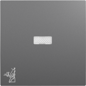 90796_TIS: Kryt tlačidla, symbol OBSLUHA, orientačná LED, šedá