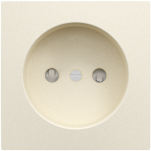 90622_TPE: Kryt zásuvky bez zemniaceho kolíka s clonkou, perleťová