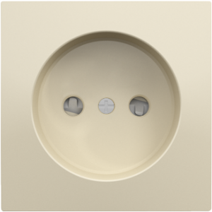 90622_TMF: Kryt zásuvky bez zemniaceho kolíka s clonkou, slon.kosť